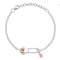 Armband Disney Kind DISNEY PREZIOSI PER BAMBINI IN ARGENTO MICKEY AND MINNIE in Silber Zirconia BS00036TRPL-55.CS